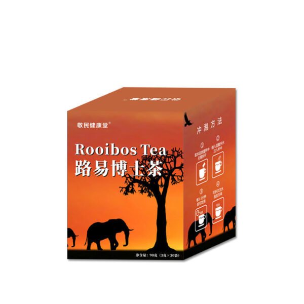 box with tea bags of Louibos Rooibos Tea Bags – 100% Natural Caffeine-Free Herbal Tea, Antioxidant-Rich, Smooth & Earthy Flavor