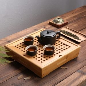 set Ningya Bamboo Tea Tray