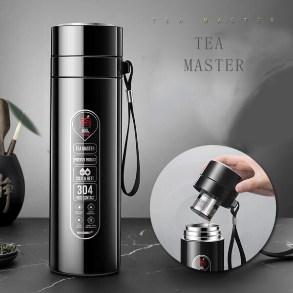 Premium Stainless Steel Tea Infuser Bottle - 600ml