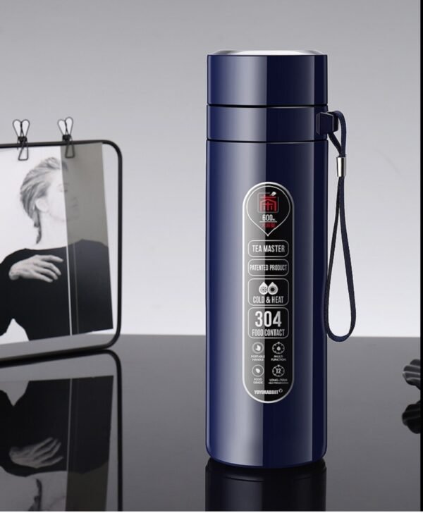 Premium Stainless Steel Tea Infuser Bottle - 600ml - Image 2