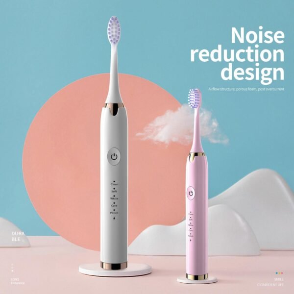 Toothbrush With Multi - Mode Selection And Seven - Brush - Head Cleaning Set - Image 2