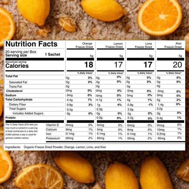 Freeze Dried Citrus Powder Packets | Variety Pack - Image 7
